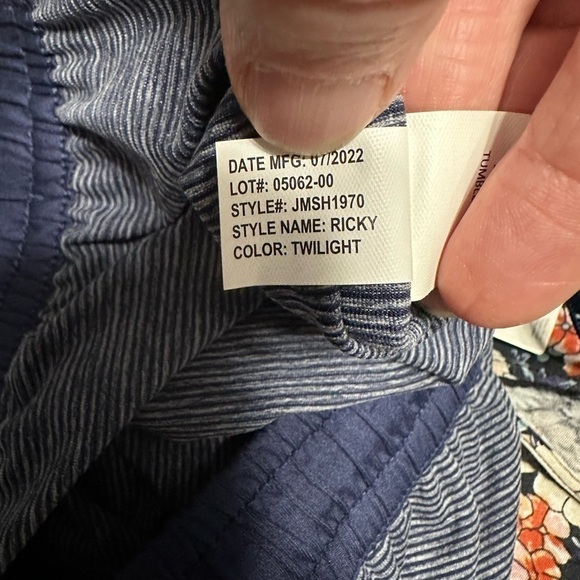 Johnnie-O Ricky Striped Performance Shorts, Size Small - Picture 11 of 11